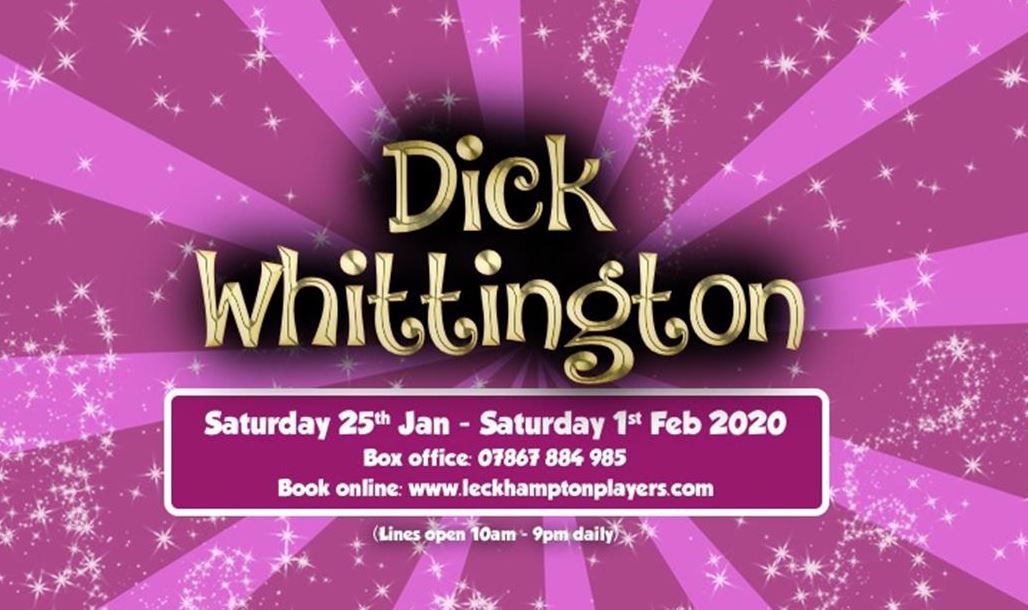 Poster promoting Dick Whittington performance